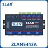 ZLAN Industrial 4-Port Serial Server RS232/485/422 To Ethernet Modbus Gateway
