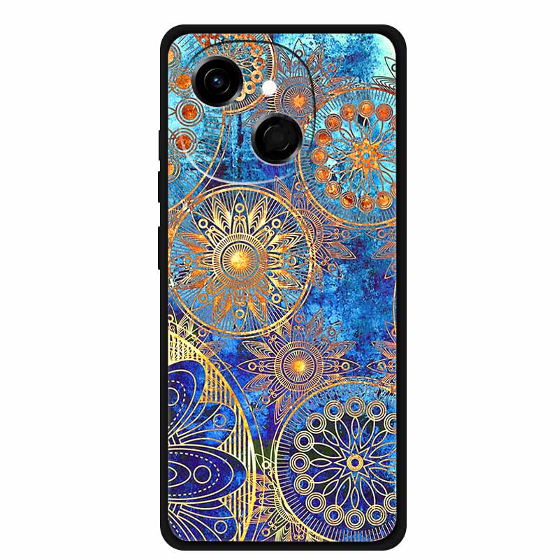 For Tecno Spark 40C Case Soft Black TPU Silicone Back Shockproof Cover for Tecno Spark40C 40 C Case Pop 10 Pro Butterfly Funda