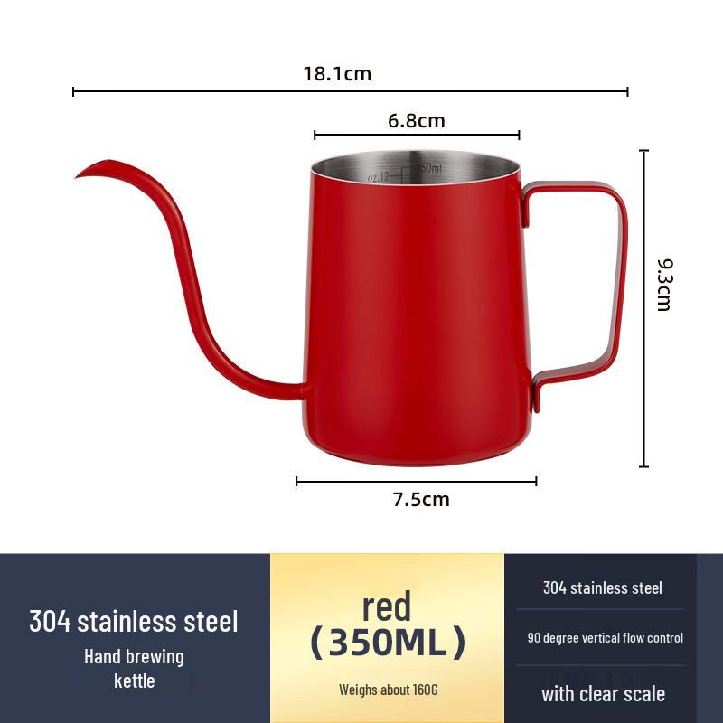 TIBRANG Stainless Steel Gooseneck Pour Over Coffee Kettle