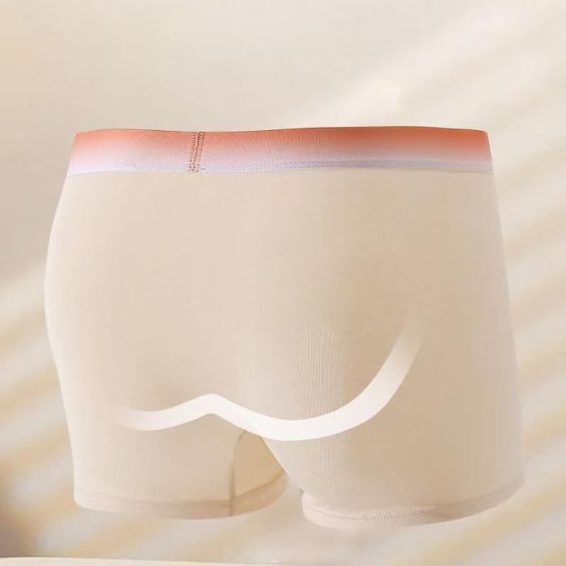 Men's Breathable Cotton Mid-rise Boxer Shorts Men's Underwear Underpants Casual Boxer Briefs & Shorts Elastic Boxer Briefs for Casual Style