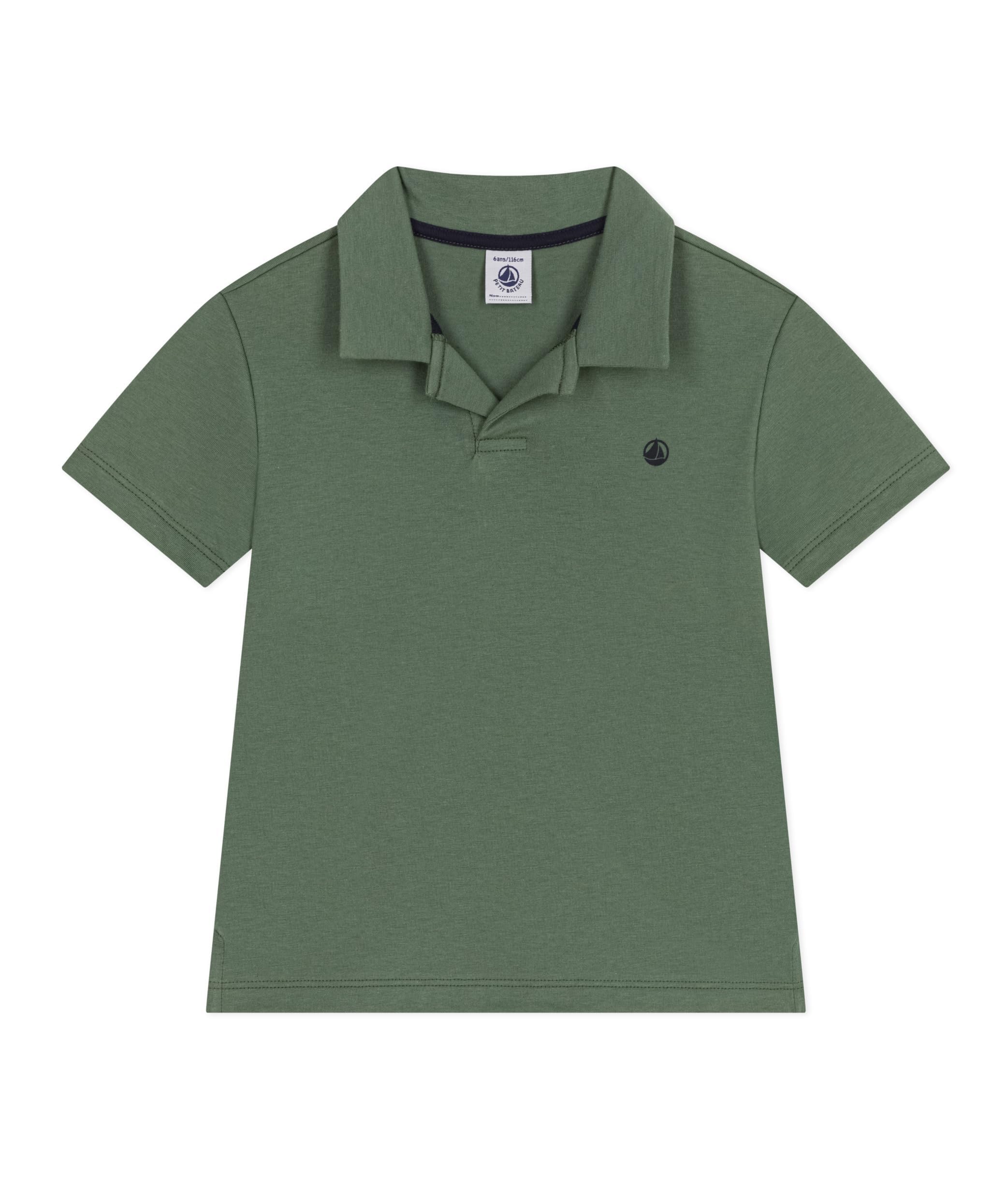 

поло А0А1VB Зеленый 10 лет 140см [Petit Bateau] Короткий рукав зелёный