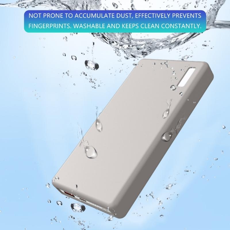 Precise Fit Silicone Cover Design for 12000mAh 66W Powerbank Shell Sleeves Ensuring Secure Holding Without Tools