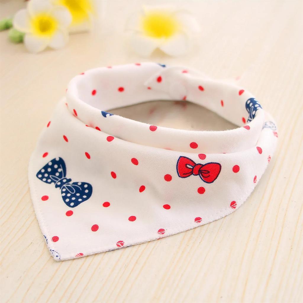 Śliniaki bawełniane dla niemowląt, śliniak trójkątny dla dziewczynek i chłopców z kreskówkowym wzorem, szalik do karmienia, kołnierz śliniak, pieluszka do odbijania, bandana, ręcznik do śliny