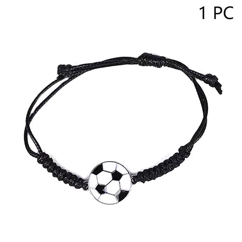 

1-5 шт. Футбольные детские браслеты Регулируемый браслет-шарм Футбольный браслет Спортивные плетеные браслеты-шнурки Для футболиста 1pc