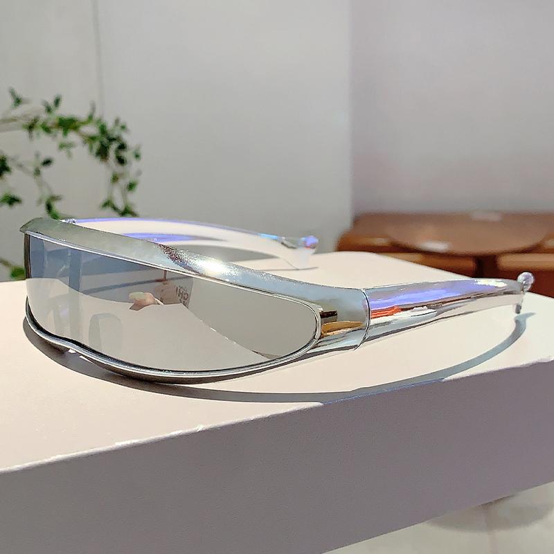KAMMPT Oversize Y2K Sunglasses for Men Women Stylish Colorful Decoration Outdoor Sun Glasses Cycling Driving
