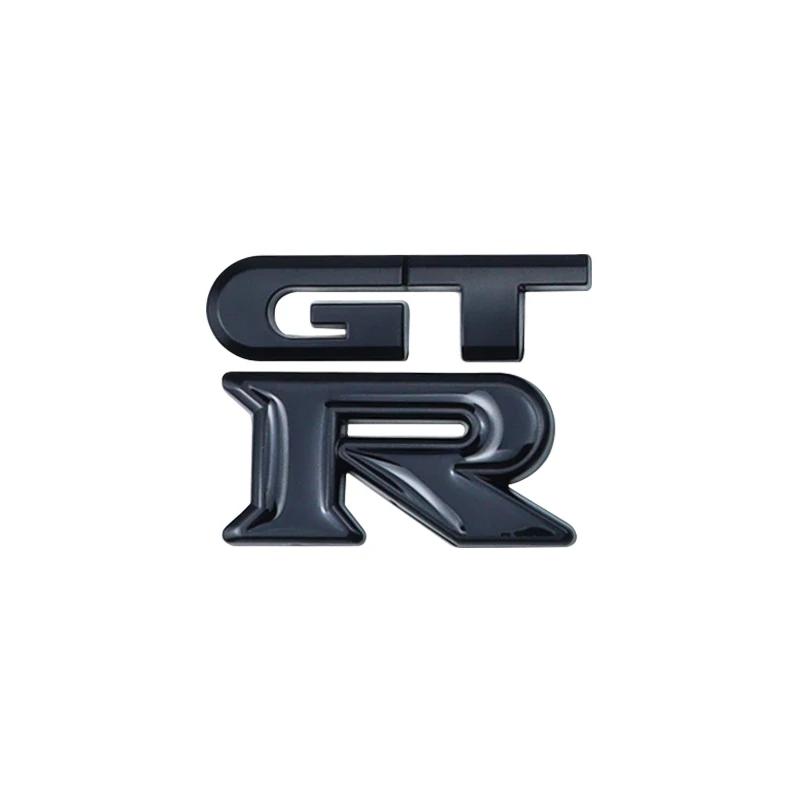 1 stuks GTR Auto Logo Embleem Metalen Stickers R GT Decals Badge Labeling voor Nissan Nismo GT-R, R32, R33, R34, R35, 370Z Accessoires