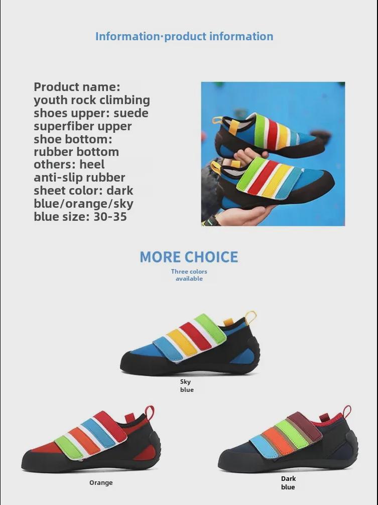 Atmungsaktive, rutschfeste Indoor-Kletterschuhe für Kinder für Anfänger