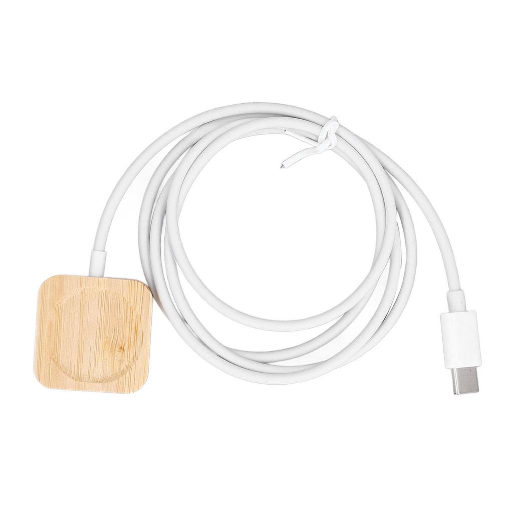 Watch Wireless Charger Portable Bamboo Magnetic Smart Watch Charging Cable for IOS Watch S9 8 7 6 5 