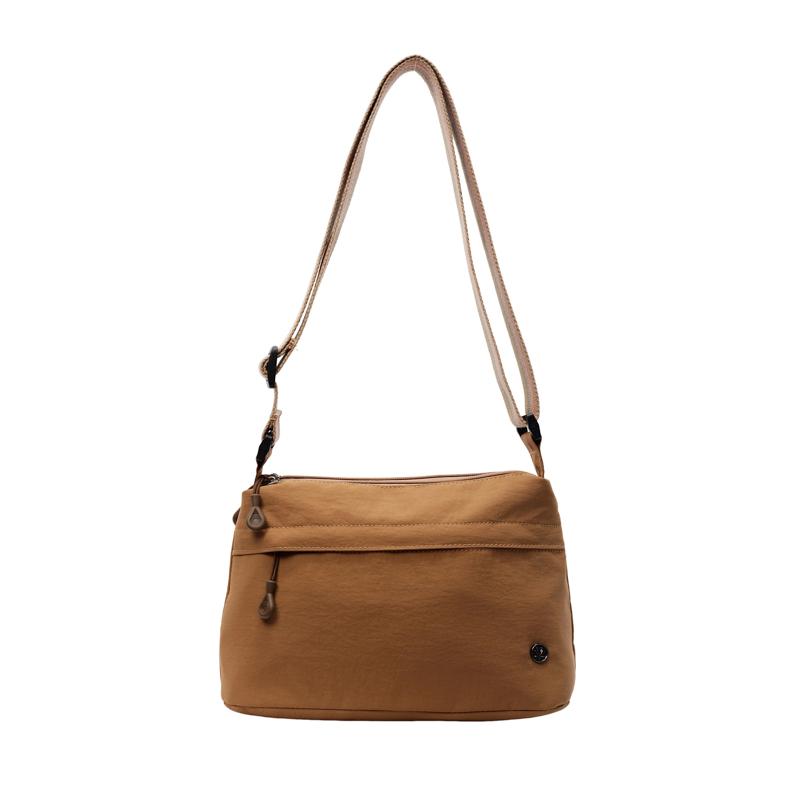 New Chinese Style Women's Shoulder Bag, Lightweight, Large Capacity, Trendy Multi-layer Crossbody Bag, Durable Nylon Cloth Bag