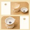 Ceramic Cat Bowl Cute Dog Food Feeding Basin Pet Supplies Pet High Foot Bowl  Water Container