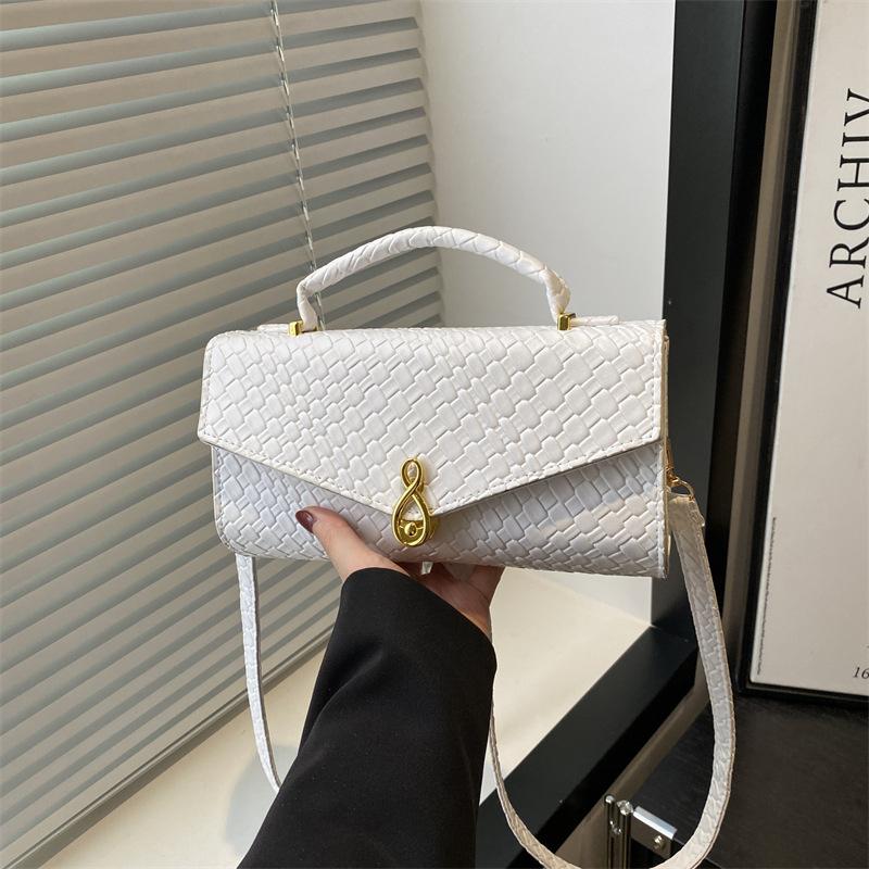 

Нишевый дизайн новые плетеные женские сумки, красивые трендовые сумки, горизонтальные квадратные сумки, универсальные сумки-мессенджеры через плечо