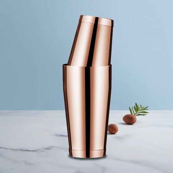 600ml/800ml Cocktail Shaker Drawing Process Clean Easily Anti-rust Stainless Steel Insulated Manual Cocktail Mixer Home Supply