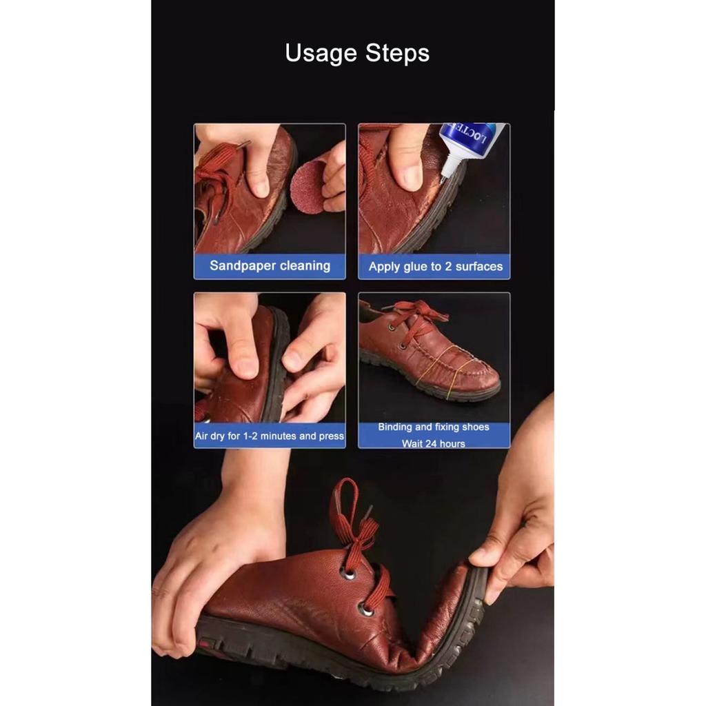 Strong Shoe Repair Adhesive - Transparent Flexible Plastic Material Adhesive, Tubular Quick Drying Shoe Fixing Solution, Shoe Adhesive