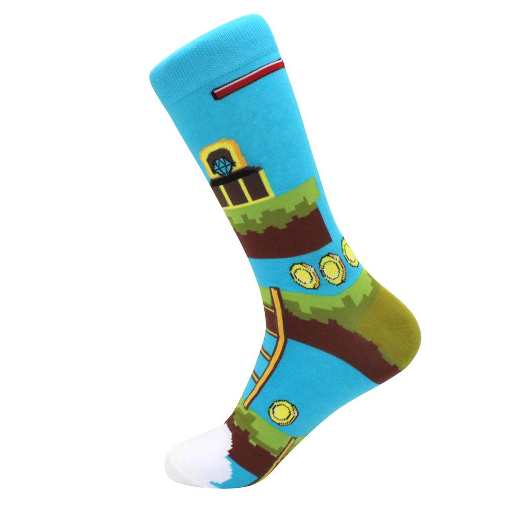 Fashion Funny Mens Socks Hip Hop Harajuku Kawaii Cartoon Cotton Socks Fruit Animal Beer Food Happy Casual Socks Gifts for Men
