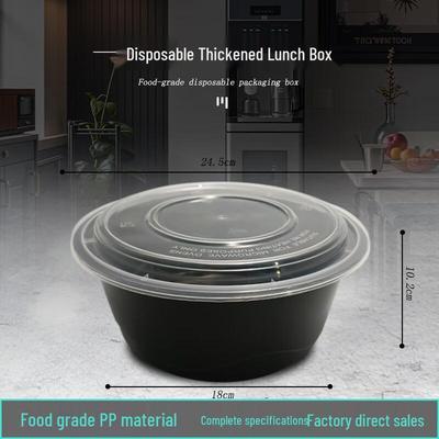 Jinmei Hewang 3500ml Disposable Round Meal Box with High Lid