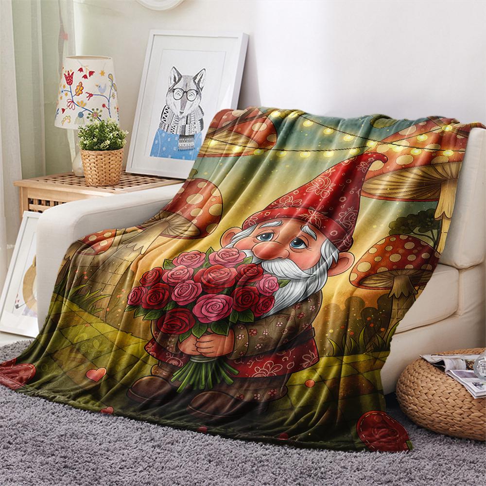 1 Stück Valentinstag Druck Flanelldecke, Hohe Qualität, Bequem für Alle Jahreszeiten, Heimdekoration, Perfekt für Weihnachten, Geburtstagsgeschenk