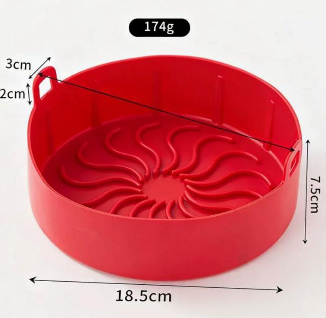 1pcs Reusable Air Fryer Oven Baking Tray Silicone Bakery Mat for Home Baking Tools