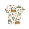 Children's Easter Printed Round Neck Short Sleeved Casual T-shirt