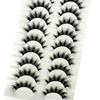 10pairs Makeup Eyelashes Soft Fluffy Lashes False Eyelashes Dramatic 3d Mink Lashes Lash Extension Make Up 3d Cilios Faux Cils