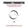 5/10/20pcs Car Interior Nickel Badge Stickers Phone Key Decal Decoration for Opel Astra H G Insignia Mokka Zafira Corsa Vauxhall