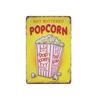 Retro Metal Hot Buttered Popcorn Tin Wall Sign Movie Theater Man Cave Home DecorAluminum