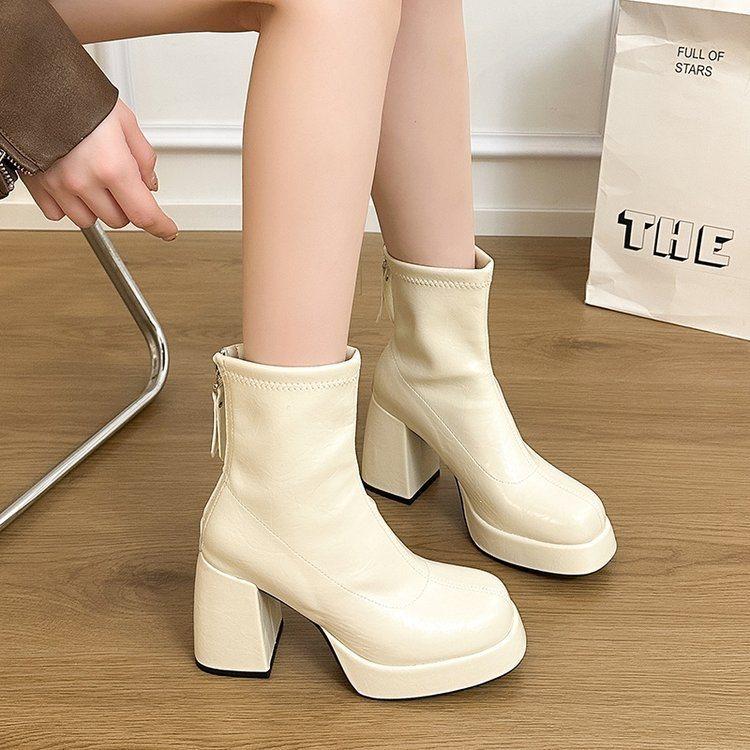 Autumn and winter short boots femininity small and fashion boots Martin boots fashion thick heel new small