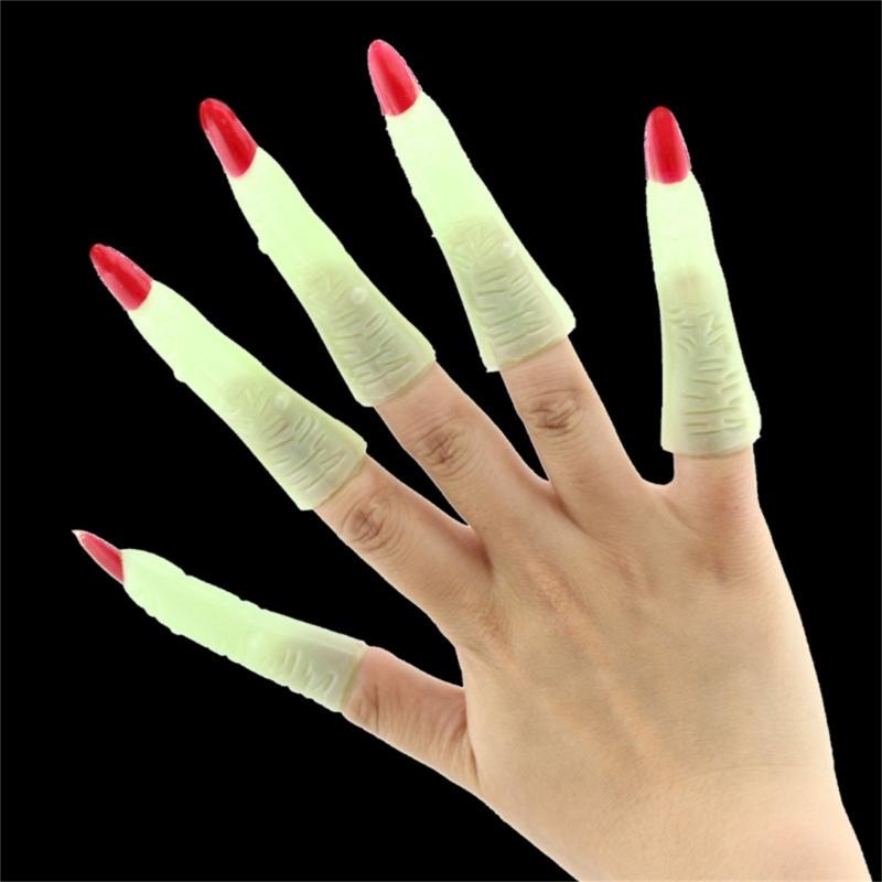 Halloween Nails Prop Witch Nails Set False Witch Nails Witch Finger Nails Props