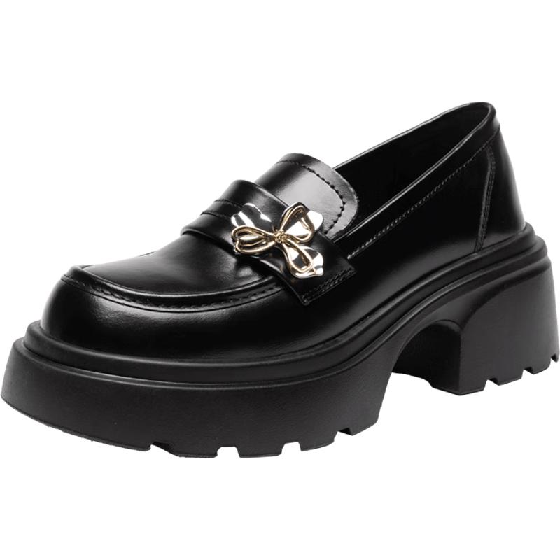 ZHR Women s British Style Platform Loafers AH579P 38