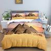 Ancient Egypt Pharaoh King Queen Duvet Cover African Egyptian Style Bedding Set For Teens Adults Black Tribe Ethnic Quilt Cover