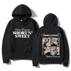 Sabrina Carpenter Krátká a Sladká Mikina Unisex Streetwear Ležérní Harajuku Estetika Mikiny s Kapucí pro Muže