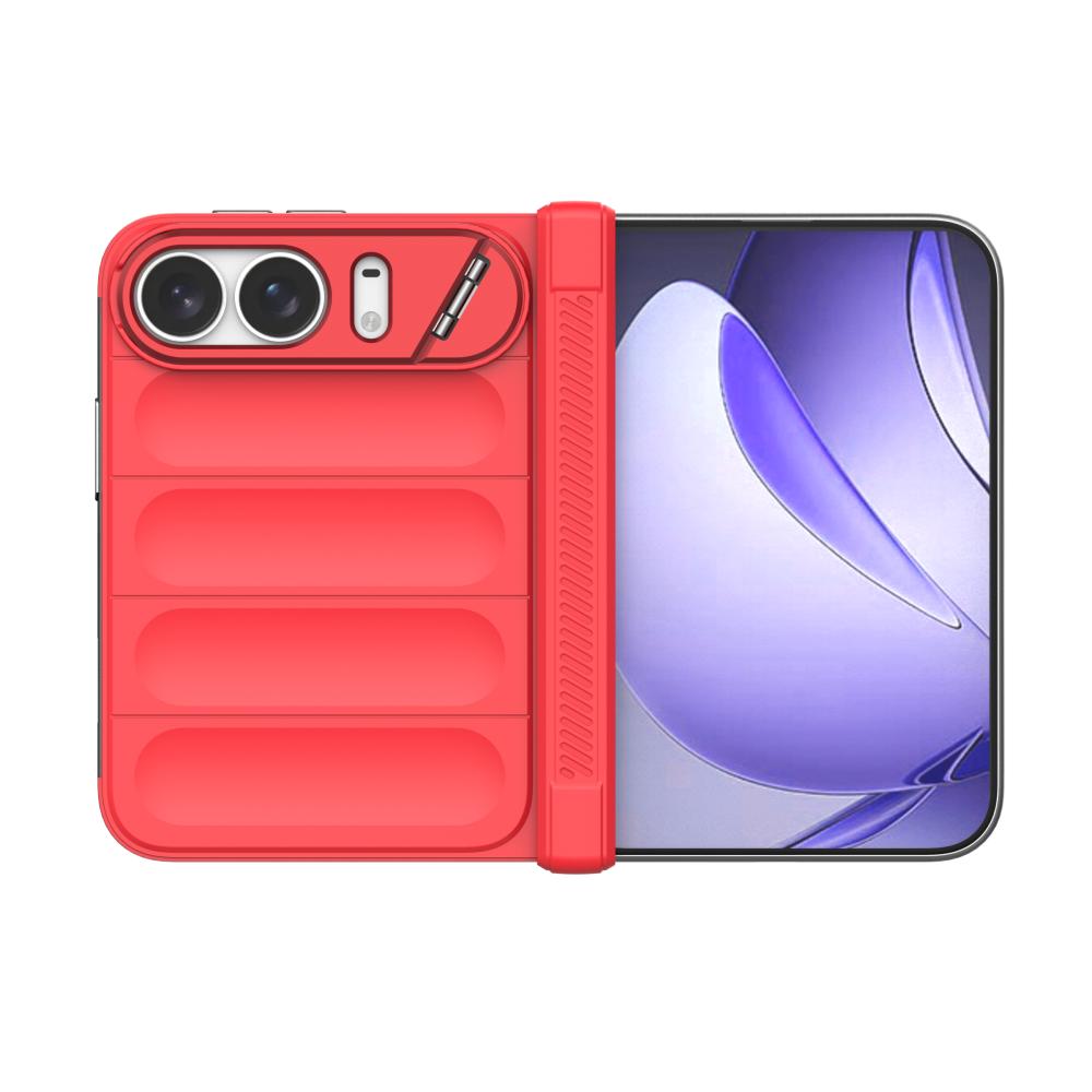 Fold Lens Stand Holder Silicone Soft Phone Case For iPhone Duo Solid Color Shockproof Bumper Armor Back Cover For iPhone Duo