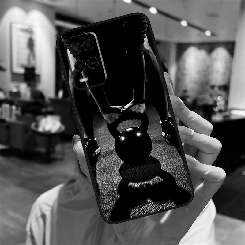 Cool Gym Fitness Cross Workout Case For Oppo A17 A77 A80 A40 A60 A98 A78 A18 A38 A58 A16 A76 A96 A74 A94 A54 A57S A15 Cover
