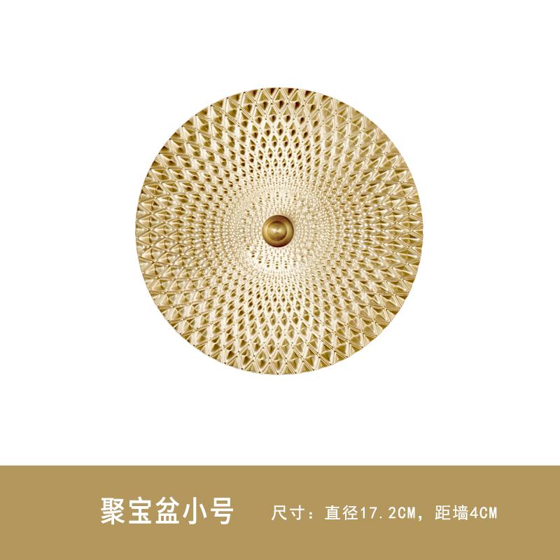 3D Fish Living Room Foyer Background Wall Decoration Metal Wall Decoration Pendant Copper Carp Treasure Pot Art Home Decoration