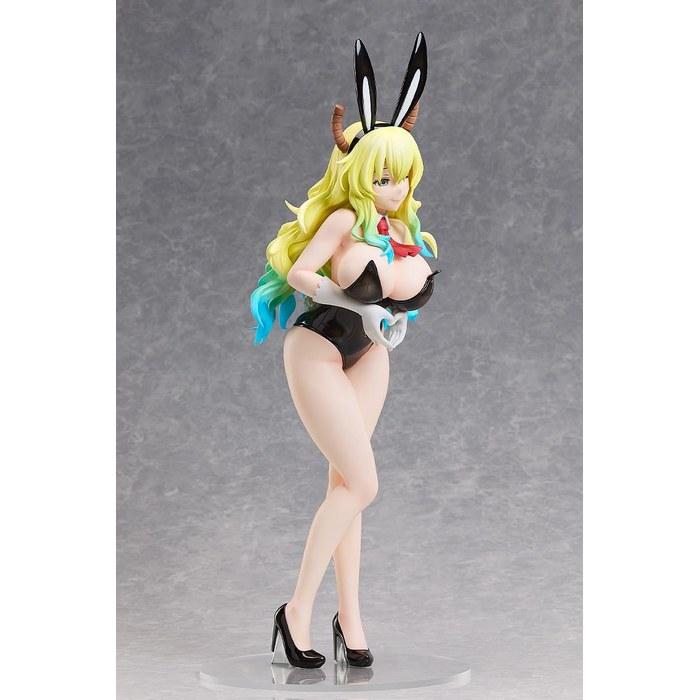 [FREEing] Miss Kobayashi's Dragon Maid: Lucoa Bare Legs Bunny Ver. 1/4 Scale Painted Plastic Figure Blue-Green 480mm