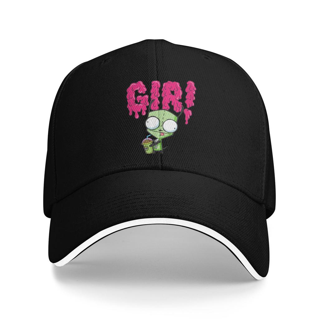 Dog Gir Invader Zim Baseball Caps Fashion Cartoon Sandwich Caps Unisex Women Adjustable Dad Hat Running Golf