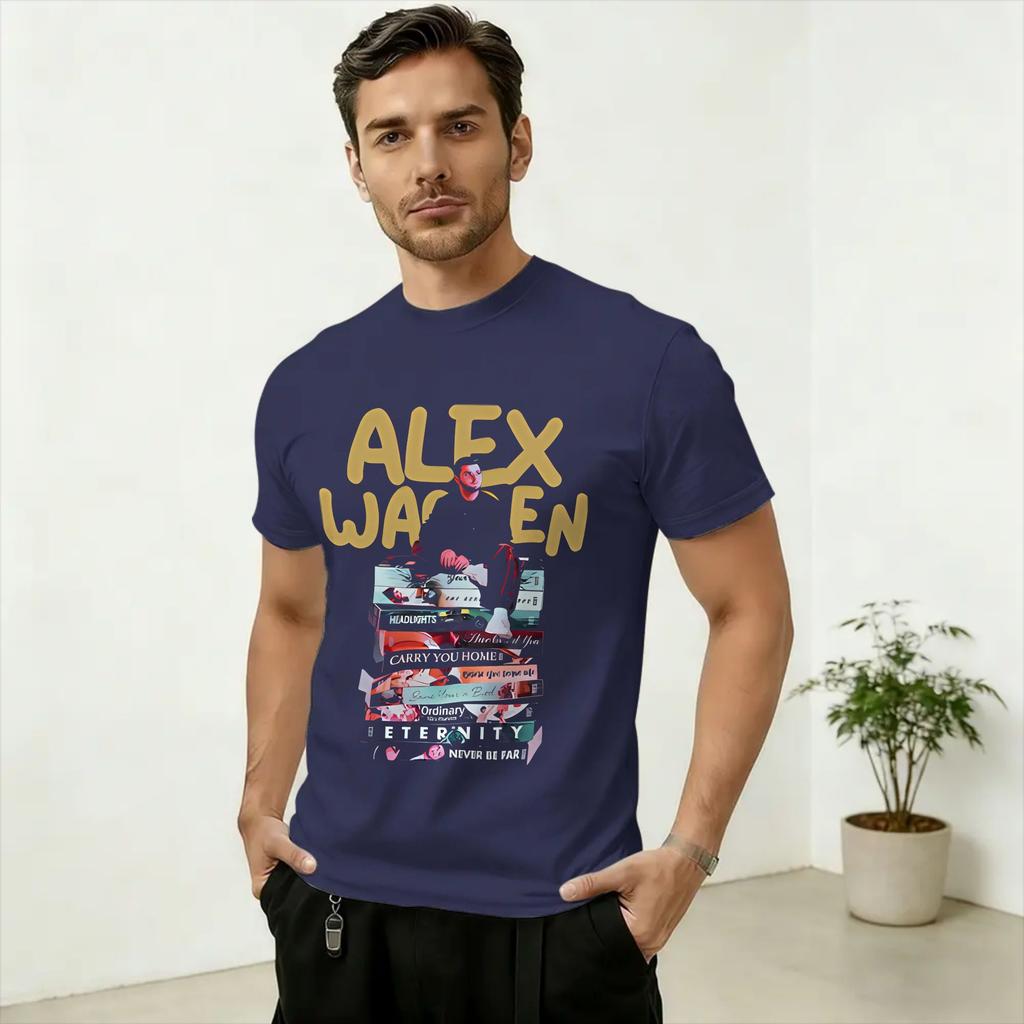 Alex Warren Finding Friday on the Road Tour 2026 T Shirt Unisex Cotton Novelty TShirts Round Neck Tee Shirt Short Sleeve Printing