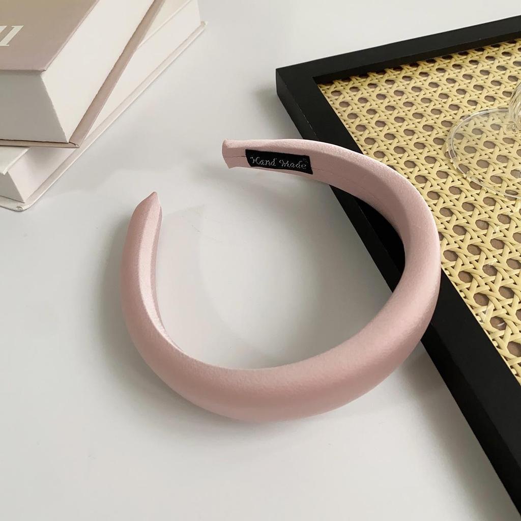 Candy Color Waffle Headband: High Crown, Advanced Face Wash Sponge, Wide Edge Hair Hoop for Early Spring.