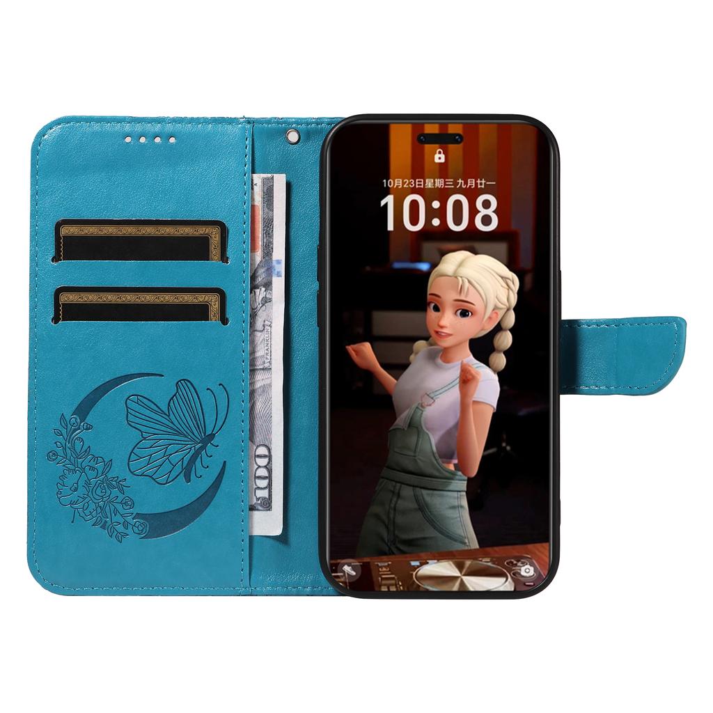 For Honor Magic7 Pro 5G Case Butterfly Pattern PU Leather Folio Flip Phone Cover