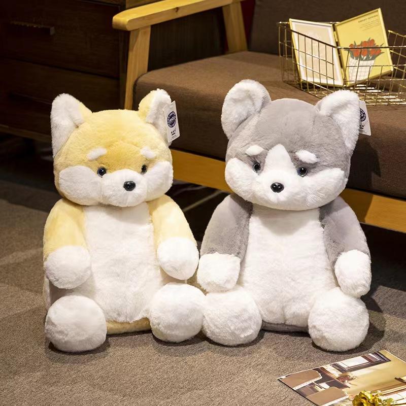 Pekné Roztomilé a Lenivé Zviera Shiba Inu Husky Mačka Panda Plyšová Hračka Vankúš Mäkký Vypchatý Domáca Dekorácia Darček pre Deti