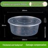 Ronghe 3000ml Disposable Round Takeaway Food Container with High Lid