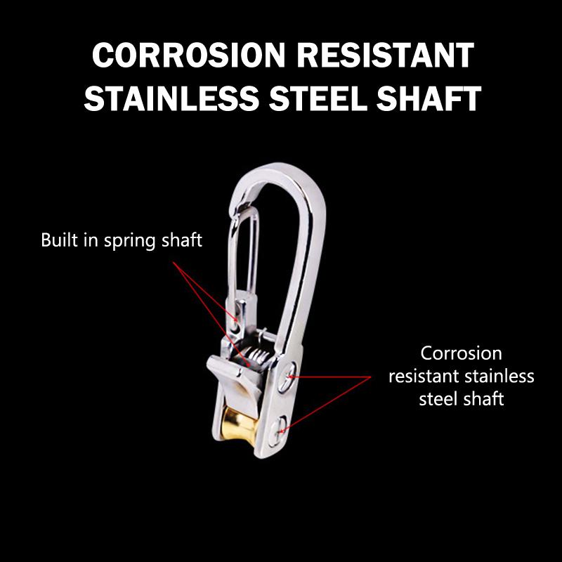 Lock Buckle Rope With Roller Tensioner 2 Roll Cord 6 Hooks Heavy-Duty Umbrella Cord Adjusters Quick Adjust Cam Technology