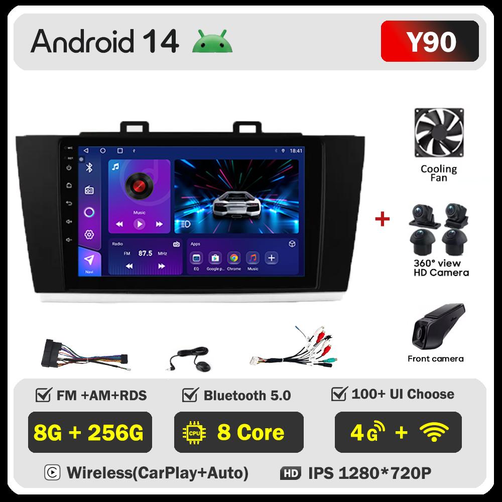 For Subaru Legacy Outback 2015-2018 Car Radio Player Car Carplay Screen Autoradio Mirror Link Car Intelligent Systems RDS DSP