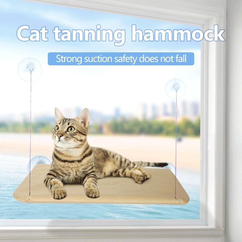 Cat Bed Window, Cat Window Hammock, Window Habitat Safety Cat Stand, Space-saving Window Cat Seat