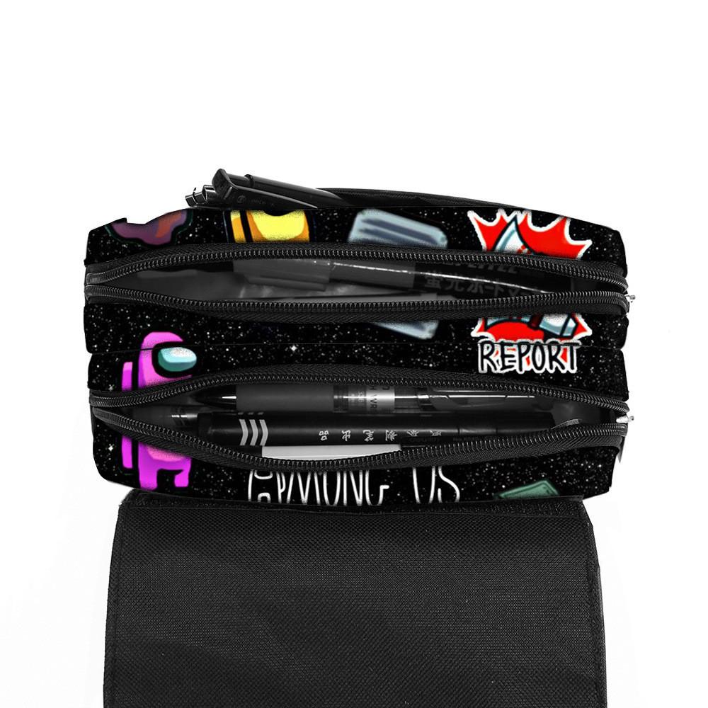 Among Us Pencil Case Storage Bag With Polyester Material For Kids And Teens