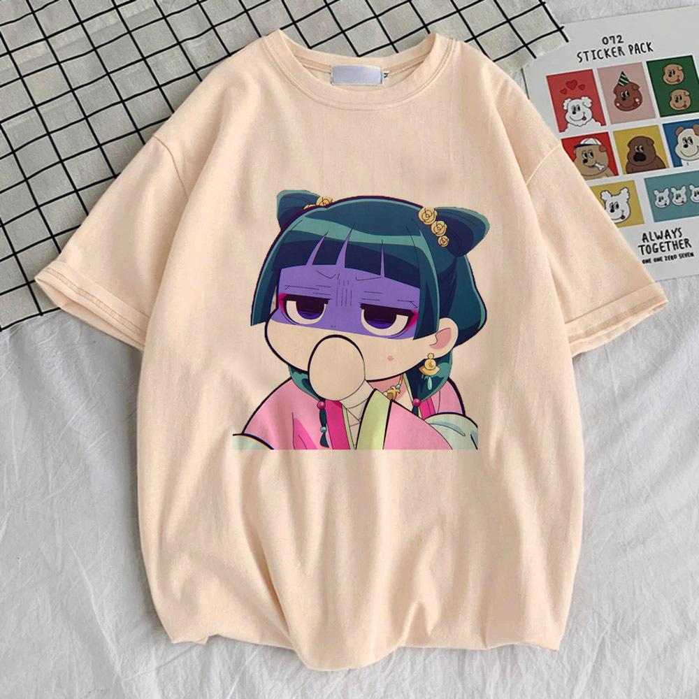 Apothecary Diaries Tshirt Women Colorful Trendy Punk Kawaii 80s Tshirt Hip Hop Breathable Graphic Kawaii Pop Culture Aesthetic