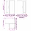 Wall Mounted Corner Cabinet PORTO Grey Sonoma 57 X 57 X 80 Cm