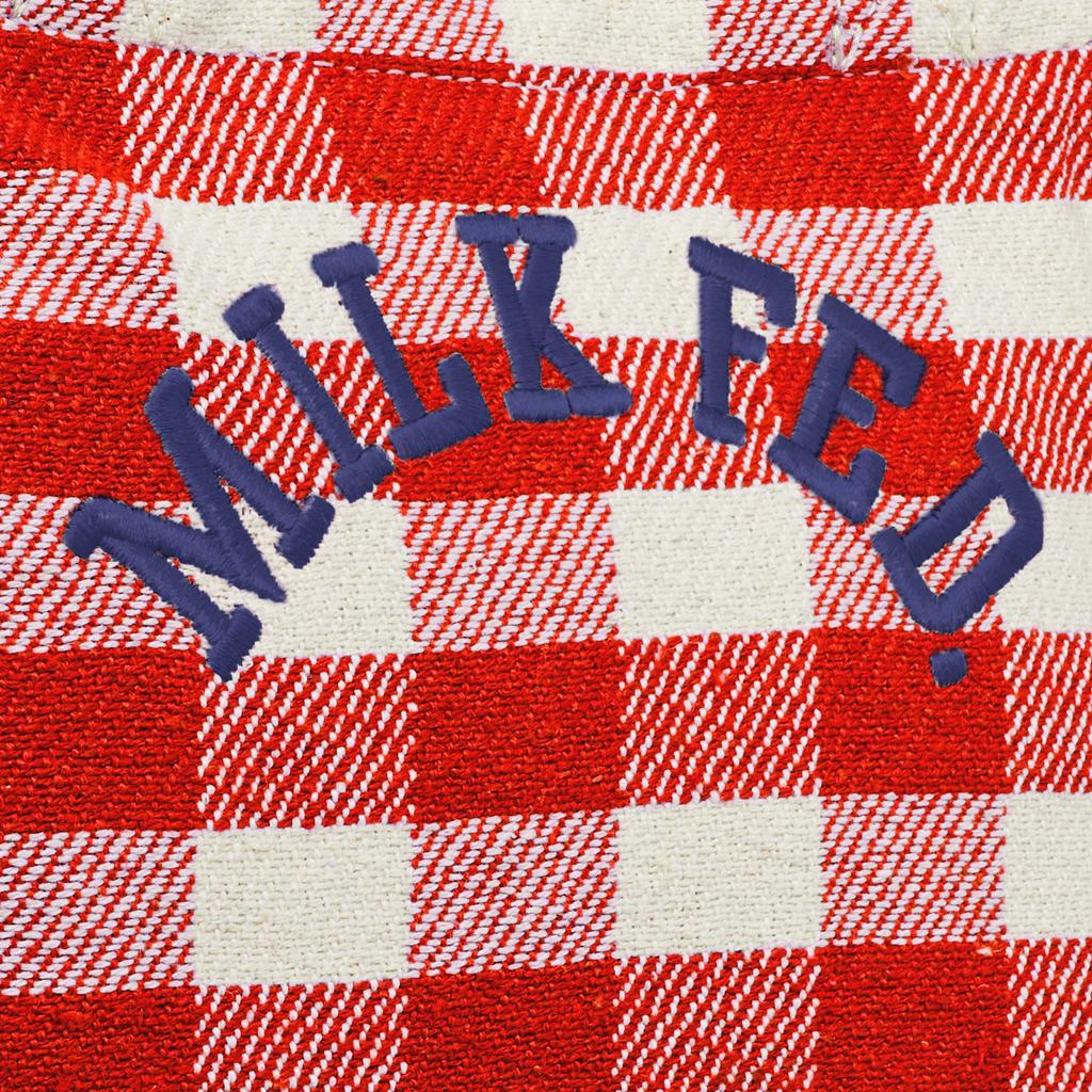 Milkfed GINGHAM MINI TOTE BAG 103202053006 Red Women's