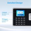 Biometric Time Clock Attendance Machine for Employees Support 1000pcs Fingerprint/Password/ID Card Recognition 5 Languages System USB Port Data