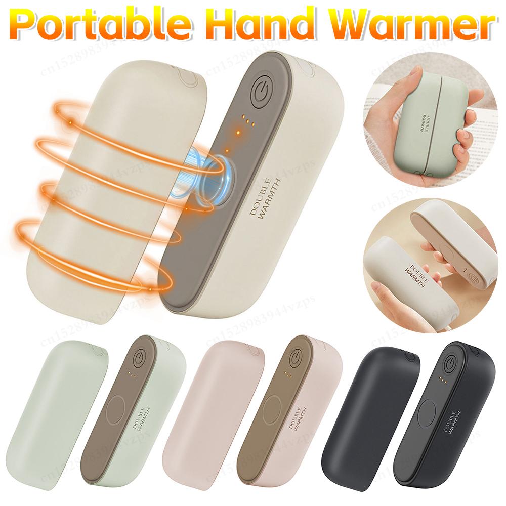 2in1 Magnetic Rechargeable Hand Warmers Electric Portable Handwarmer Long Lastin Safe Heating Warmer PocketHeater Winter Outdoor