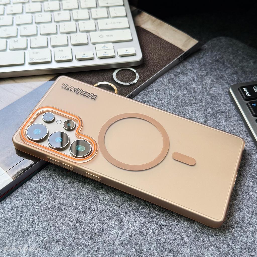 case for Samsung S26 S25 S24 S23 S22 S21 plus ultra soft-touch matte Translucent magnetic protective cover full coverage plain